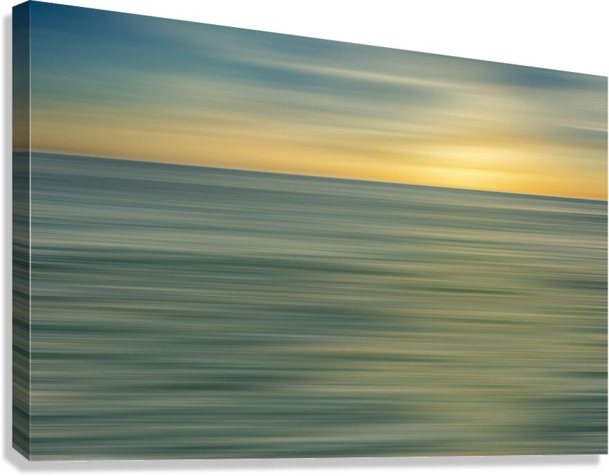 Let The Sun Go Down | Ocean Abstract Photography  Canvas Print